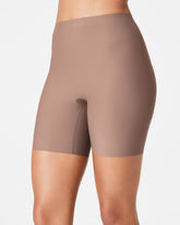 SPANXsupersmoothâ„¢ Essential Mid-Thigh Short | Cafe Au Lait